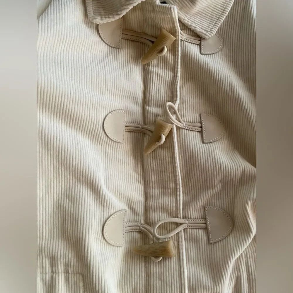 Vintage Ralph Lauren Jacket Rare womens corduroy Ivory Horn Buttons Sz L NWT - Picture 15 of 16